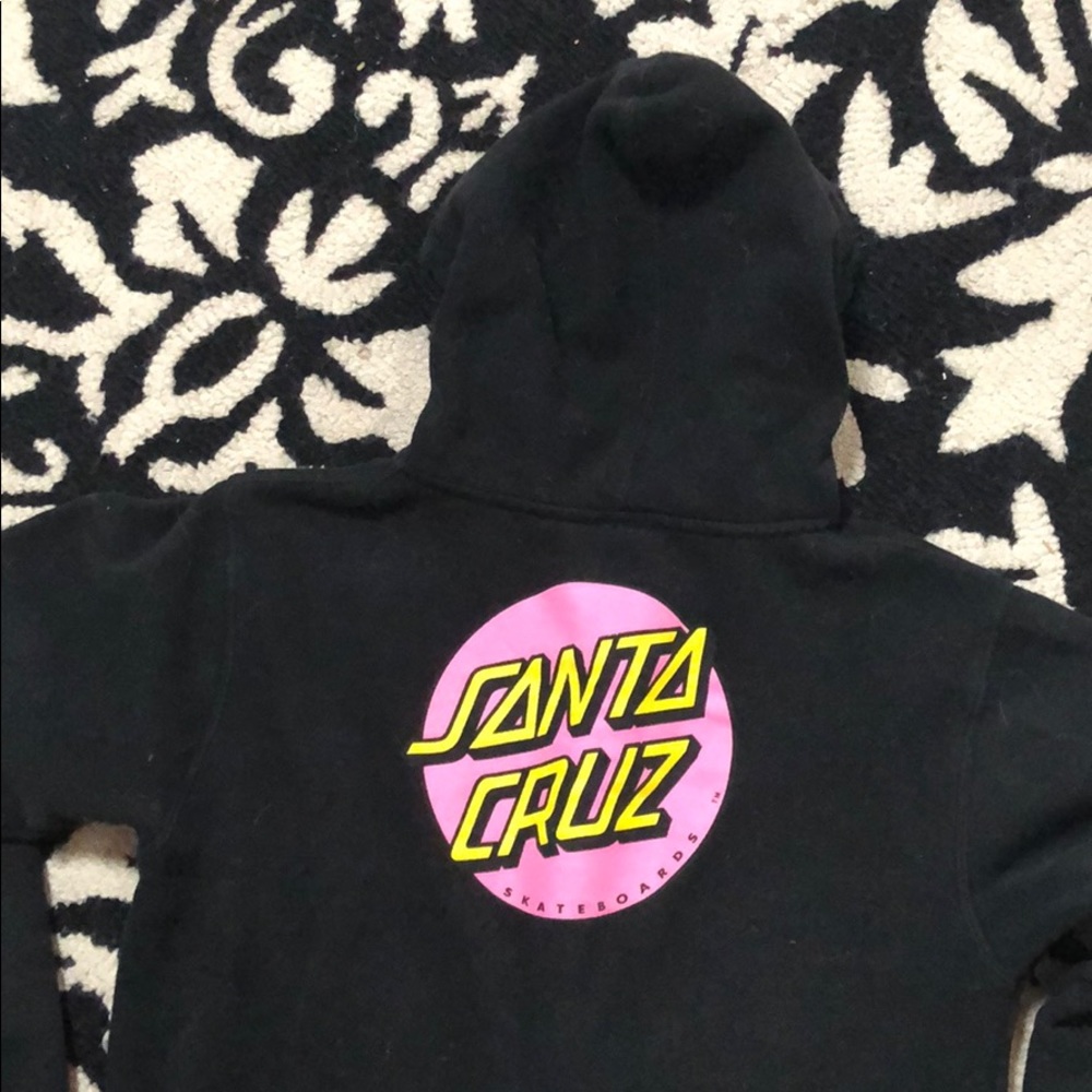 santa cruz zip up hoodie